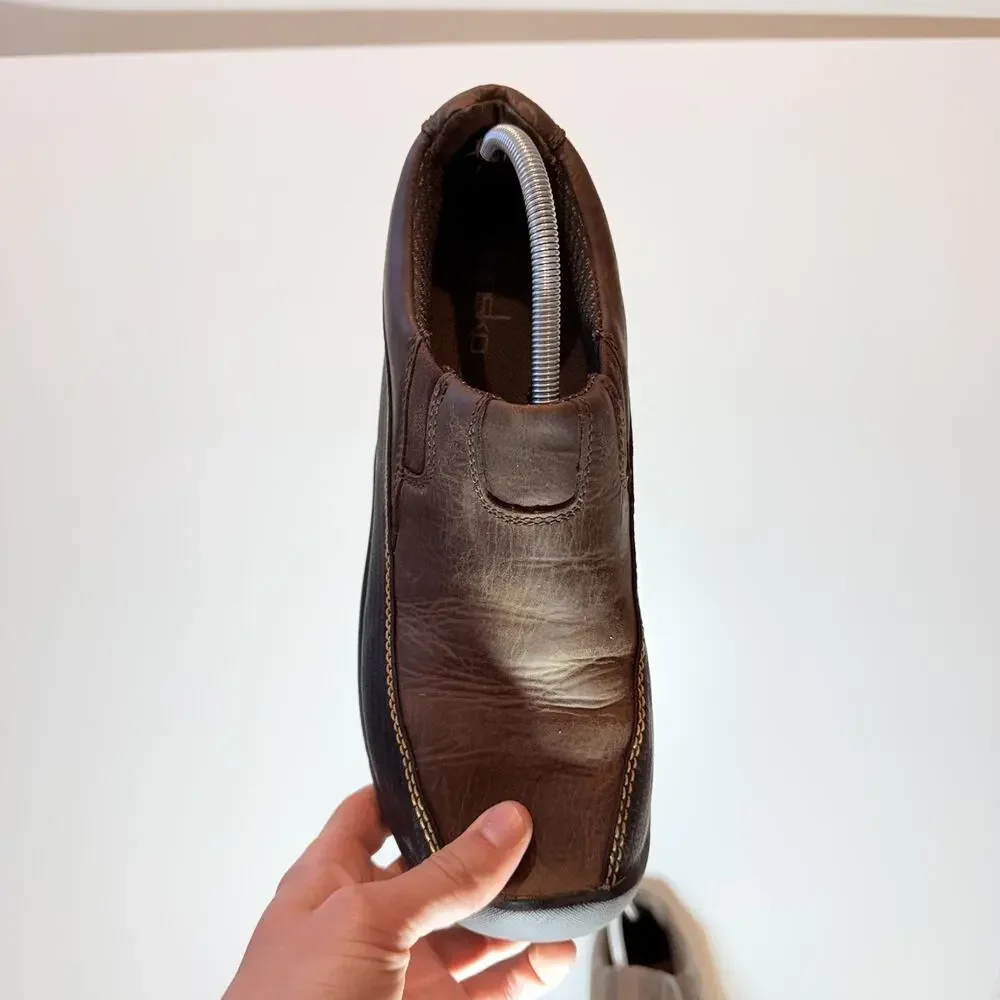 Dansko Mens Shoes Size 11 Brown Leather Slip On Casual Loafers Walking Comfort